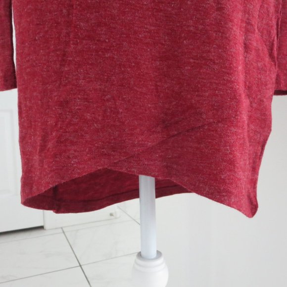 New LISTICLE Sexy Sweater Dress Heathered Red Form Fitting M - Picture 6 of 13